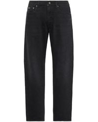 Calvin Klein - Logo-Patch Straight-Leg Jeans - Lyst