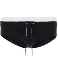 Dolce & Gabbana - Logo-Patch Drawstring Swimming Briefs - Lyst