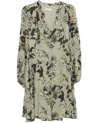 Marc O' Polo - Floral-Print Ruffled Mini Dress - Lyst