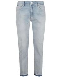 Dondup - Dalia Faded-Wash Raw-Cut Jeans - Lyst
