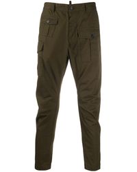 DSquared² Tapered Skinny Cargo Trousers - Green