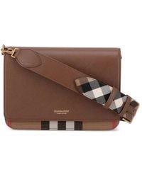 Burberry - Sac À Bandoulière En Cuir - Lyst
