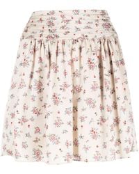 Zadig & Voltaire - Javala Plissé Floral Mini Skirt - Lyst