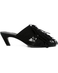 Ash - Quincy Fringe-Detail Mules - Lyst
