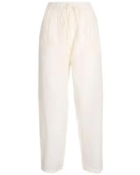 BOSS - Drawstring-Waist Straight Trousers - Lyst