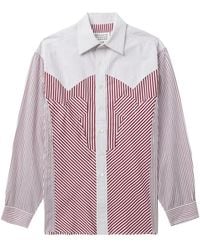 Maison Margiela - Striped Cotton Shirt - Lyst