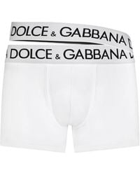 Dolce & Gabbana - Logo-waist Cotton Boxer Briefs - Lyst