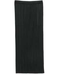 Issey Miyake - Plissé-Effect Midi Skirt - Lyst
