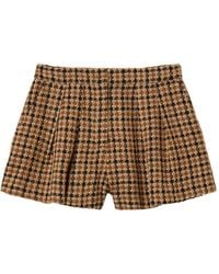 Twinset - Check Bouclé Shorts - Lyst