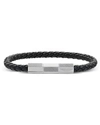 Aston Martin - Bracelet Tks Thril En Cuir Tressé - Lyst