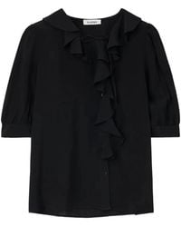 Rodebjer - Xilla Ruffled Puff-Sleeve Blouse - Lyst
