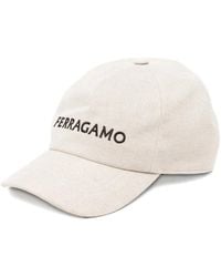 Ferragamo - Embroidered-Logo Baseball Cap - Lyst