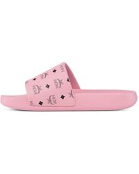 MCM - Claquettes À Imprimé Visetos - Lyst