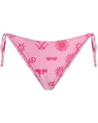 Moschino - Terry Cloth Swim Briefs With Ties - Lyst