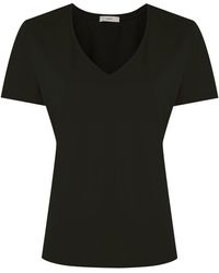 Egrey T-Shirt mit V-Ausschnitt - Schwarz