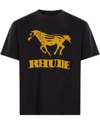 Rhude - T-Shirt À Logo Imprimé - Lyst
