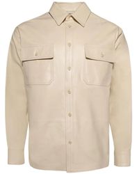 Marni - Leren Overhemd - Lyst
