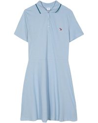PS by Paul Smith - Zebra-appliqué Cotton Tennis Dress - Lyst