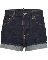 DSquared² - Shorts Met Omgeslagen Pijpen - Lyst