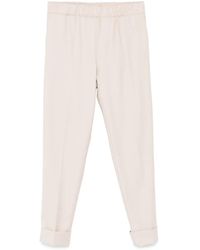 D.exterior - Elastic-Waistband Cuffed Trousers - Lyst