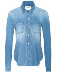 L'Agence - Isla Denim Shirt - Lyst