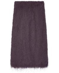 Dries Van Noten - Fringed Midi Skirt - Lyst