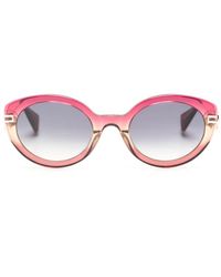 Vivienne Westwood - Heart-detail Oval-frame Sunglasses - Lyst