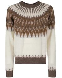 Roberto Collina - Patterned Sweater - Lyst