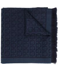 Ferragamo - Gancini Wool Scarf - Lyst