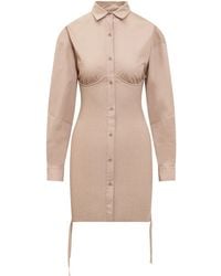 ANDREADAMO - Ribbed Mini Dress - Lyst