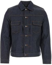A.P.C. - Classic Denim Jacket - Lyst
