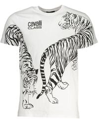 Roberto Cavalli - Tiger-Print T-Shirt - Lyst