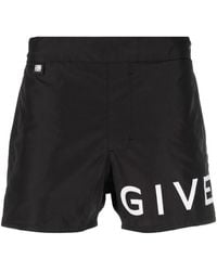 Givenchy - Badeshorts Mit Logo-Print - Lyst