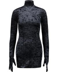 Vetements - Velvet Gloves Mini Dress - Lyst
