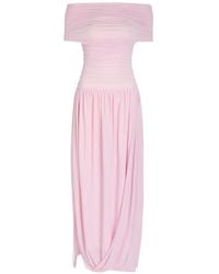 Ronny Kobo - Irulan Off-Shoulder Ruched Maxi Dress - Lyst