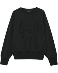 Anine Bing - Harry Shrunken Signet Sweatshirt - Lyst