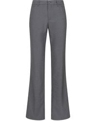 Etro - Virgin-Wool Straight Leg Trousers - Lyst