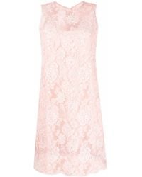 Ermanno Scervino - Lace-patterned Sleeveless Dress - Lyst
