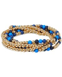 Roxanne Assoulin - True Blue Beaded Bracelets (set Of Five) - Lyst