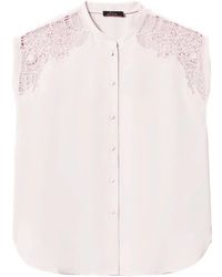 Twinset - Embroidered Twill Shirt - Lyst