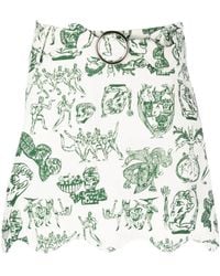 Charles Jeffrey - Minigonna Con Stampa Grafica - Lyst