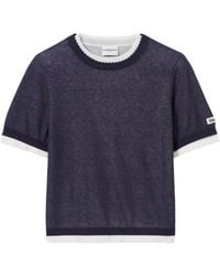 Claudie Pierlot - Contrast Knit Jumper - Lyst