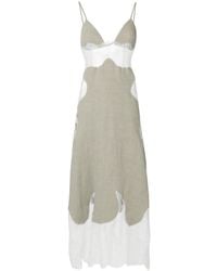 Off-White c/o Virgil Abloh - Panelled Lace Slip Dress - Lyst