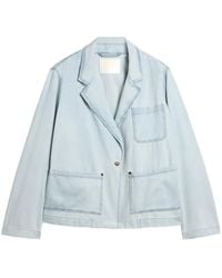 Momoní - Naya Bleach-Wash Denim Jacket - Lyst