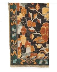 Pierre Louis Mascia - Geometric-Print Fringed Scarf - Lyst