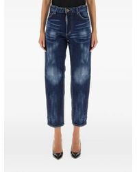 DSquared² - Boston Jeans Met Vlag-Patch - Lyst