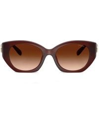 COACH - Maxi Sculpted C Oval-Frame Sunglasses - Lyst