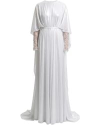 Gemy Maalouf - Embellished-Sleeve Maxi Dress - Lyst