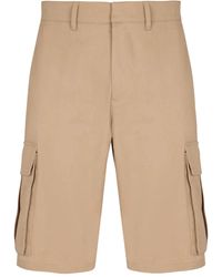 Balmain - Cotton Cargo Shorts - Lyst