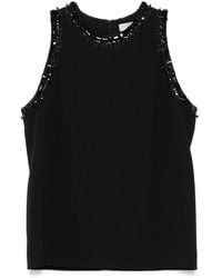 Elie Saab - Embroidered Cady Top - Lyst